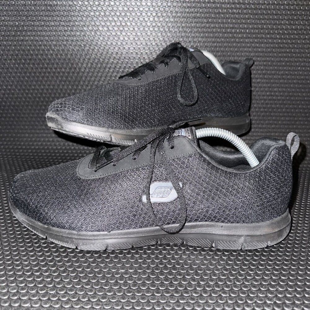 Skechers Black Ghenter Bronaugh Work No Slip Comfort Shoes Women’s Size 11